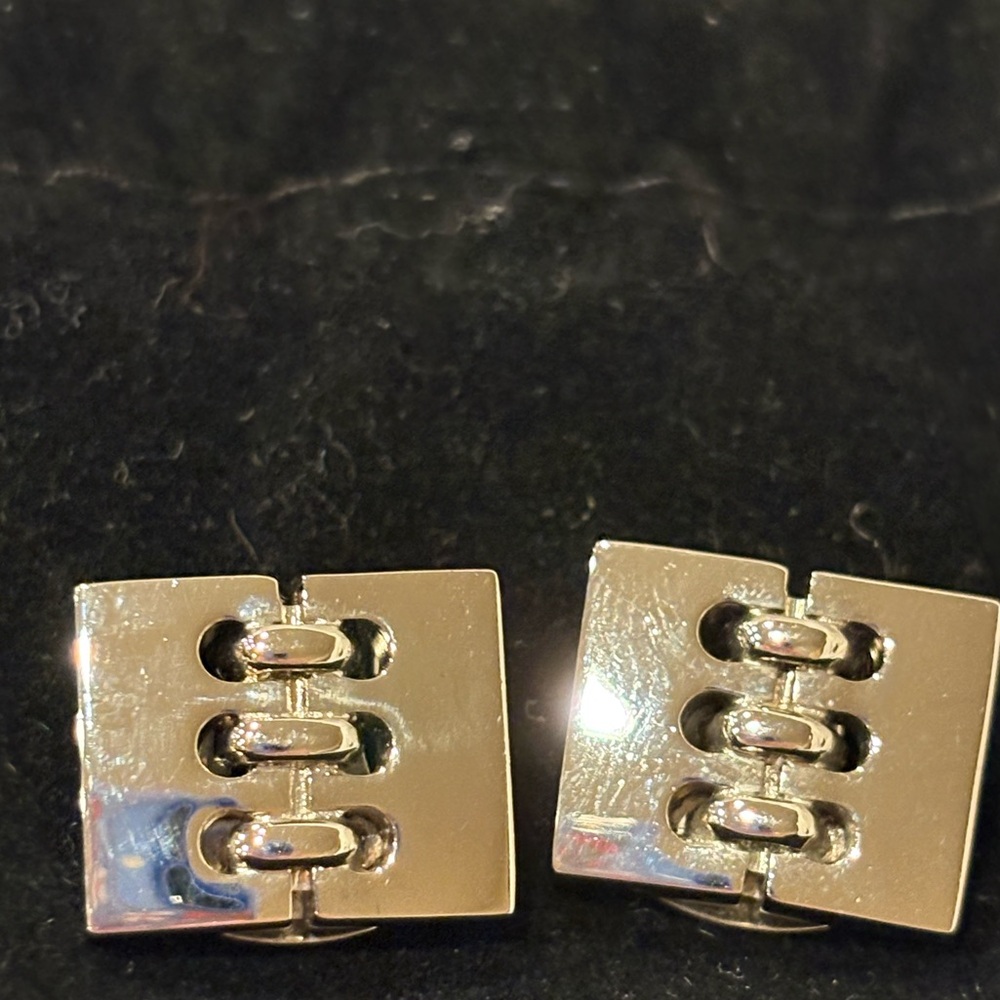 Salvador Ferragamo Vintage Stitch Clip On Earrings
